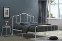 Ліжко полуторне SIGNAL FLORENCJA, білий, 120x200 см, метал фото thumb №5