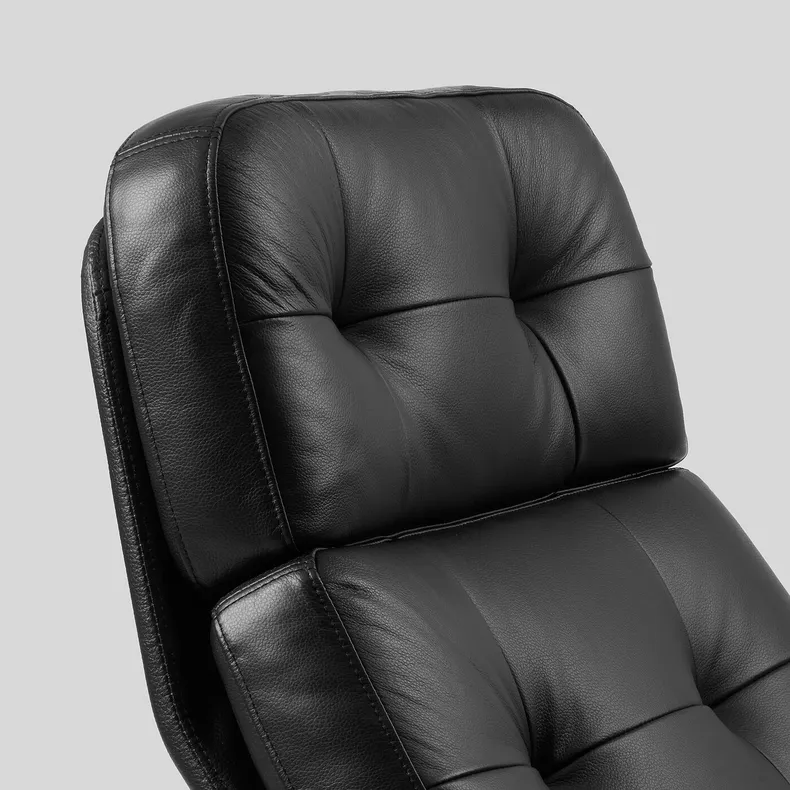 IKEA HAVBERG ХАВБЕРГ, крісло обертове, ГРАНН / БОМСТАД чорний 905.151.08 фото №4