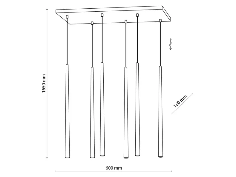 BRW Piano, подвесной светильник 087678 фото №3