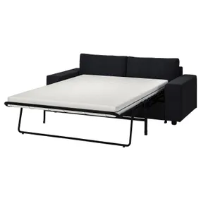 IKEA VIMLE ВИМЛЕ, 2-местный диван-кровать, с широкими подлокотниками / Саксемара черно-синий 595.371.98 фото