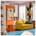 IKEA FRIDHULT ФРИХУЛЬТ, диван-кровать, Скифтебо желтый, 119 см 005.754.46 фото thumb №5