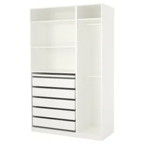 IKEA PAX ПАКС, гардероб, білий, 150x58x236 см 492.278.70 фото