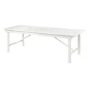 IKEA BONDHOLMEN БОНДХОЛЬМЕН, садовый стол, белый / бежевый, 235x90 см 205.581.96 фото thumb №1