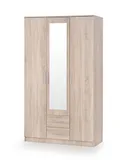 Шкаф для одежды HALMAR LIMA S-3 120x52 см дуб сонома/зеркало фото thumb №1