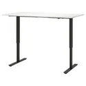 IKEA TROTTEN ТРОТТЕН, стіл регульований, білий / антрацит, 160x80 см 594.295.99 фото thumb №1