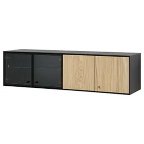 IKEA BOASTAD БОАСТАД, полиця навісна, дуб чорноокий, 121x32x32 см 505.277.83 фото