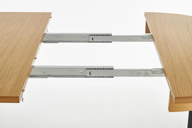 Обідній стіл розкладний HALMAR SORBUS 100-200x100 см, стільниця - дуб медовий, ніжки - графіт фото №8