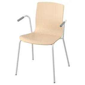 IKEA LÄKTARE ЛЕКТАРЕ, крісло для конференцій, береза okl / біла 095.031.91 фото