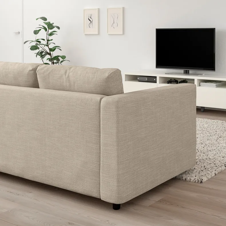 IKEA VIMLE ВІМЛЕ, 2-місний диван-ліжко, Горбистий бежевий 995.369.79 фото №3