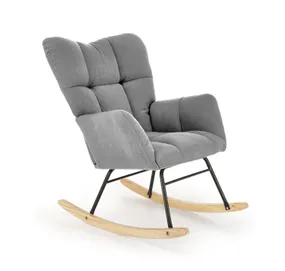 Кресло-качалка HALMAR VASCO, серый фото