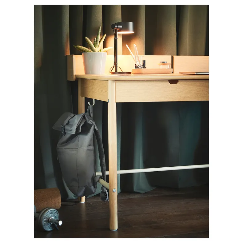 IKEA RIDSPÖ РІДСПЕ / BJÖRKBERGET БЬЙОРКБЕРГЕТ, стіл і стілець, дуб бежевий 195.028.17 фото №5
