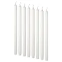 IKEA JUBLA ЮБЛА, неароматизована свічка, білий, 35 см 401.544.01 фото thumb №1