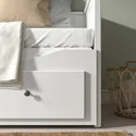 IKEA HEMNES ХЕМНЭС, кушетка с 2 матрасами/3ящиками, белый/Эготнес твердый, 80x200 см 794.281.17 фото thumb №5