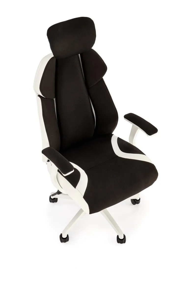 Крісло офісне, комп'ютерне HALMAR CHRONO, чорний/білий фото №5