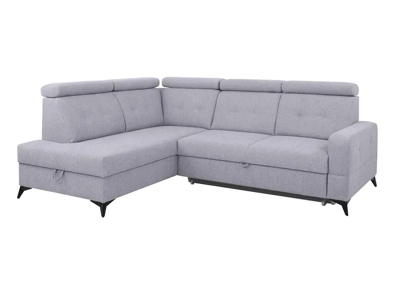 BRW Угловой диван Amado с ящиком для хранения серая ткань, Primo 88 Grey NA-AMADO-OTMBK.2F-G2_BA4484 фото №1