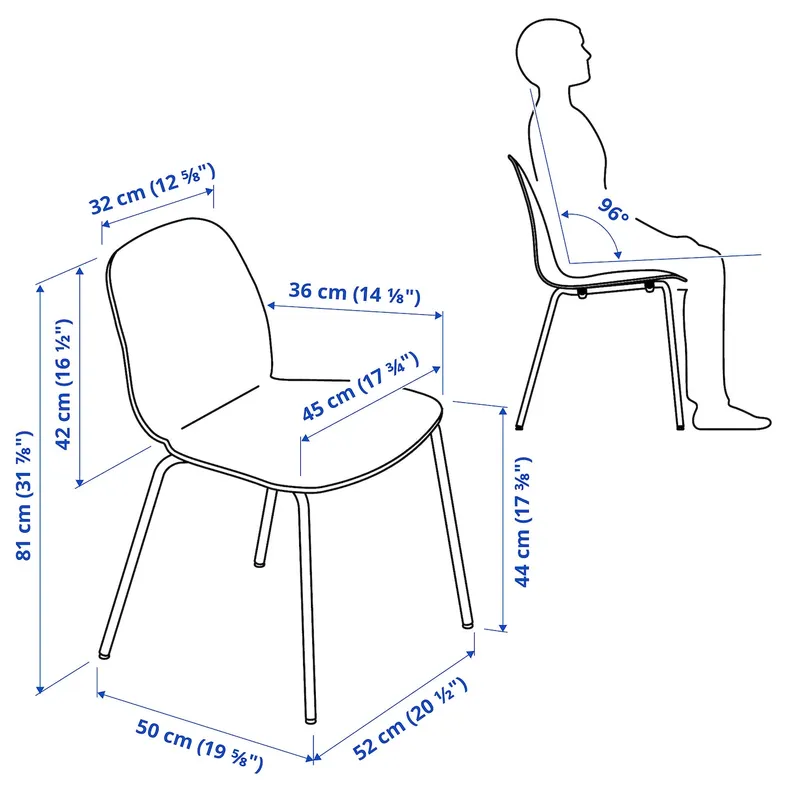 IKEA GRÅSALA ГРОСАЛА / LIDÅS ЛИДОС, стол и 2 стула, серый / белый, 67 см 794.972.76 фото №6