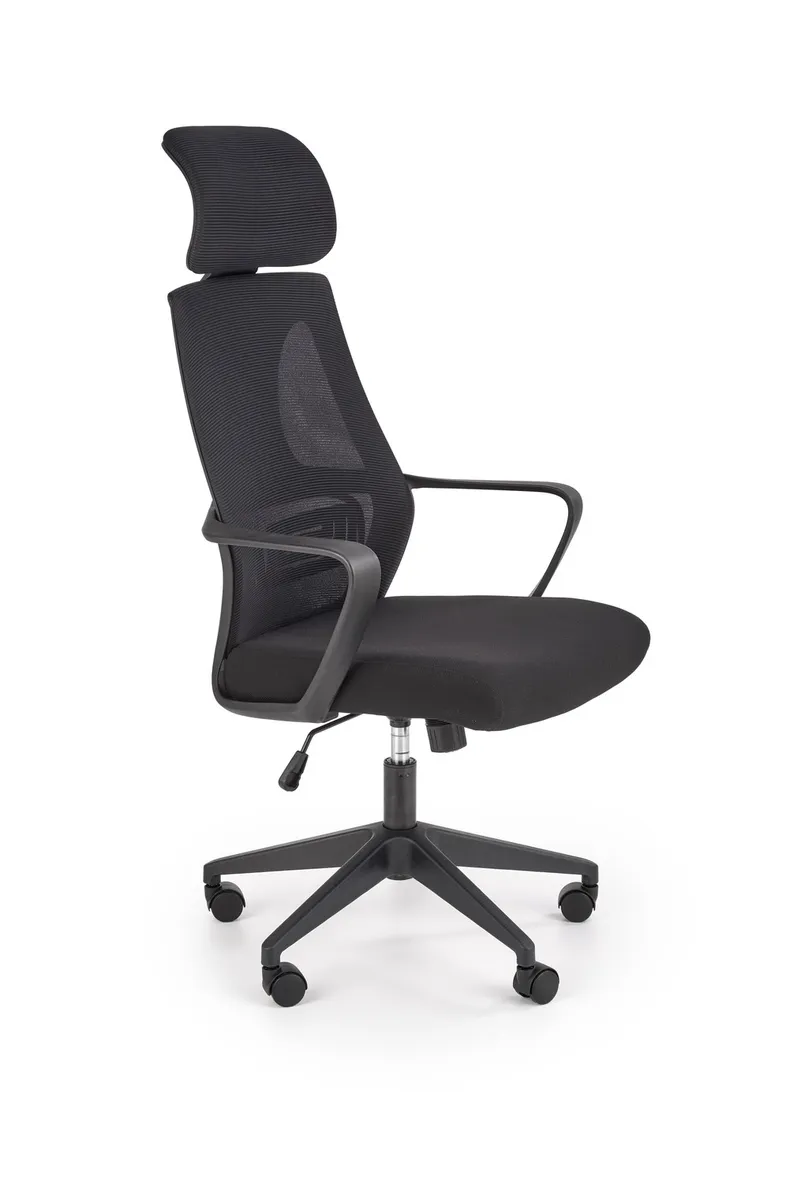 Кресло компьютерное офисное вращающееся HALMAR VALDEZ черный/черный фото №1