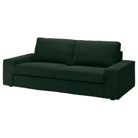 IKEA KIVIK КИВИК, чехол на 3-местный диван, Талмира темно-зеленая 405.172.04 фото