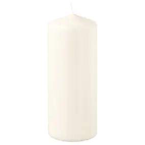 IKEA FENOMEN ФЕНОМЕН, неароматична формова свічка, природний, 14 см 205.284.11 фото