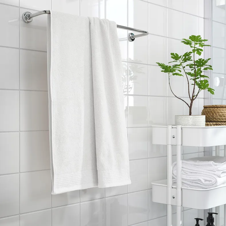 IKEA VINARN ВІНАРН, банний рушник, білий, 70x140 см 605.548.46 фото №2