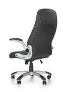 Кресло компьютерное офисное вращающееся HALMAR SATURN черный, экокожа перфорированная фото thumb №2