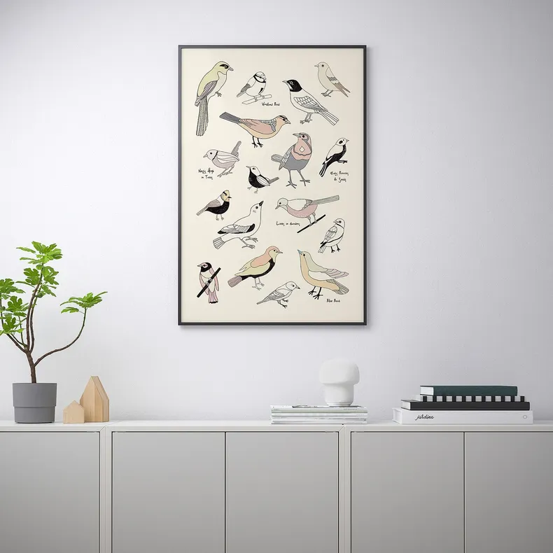 IKEA BILD БІЛЬД, постер, життя птахів, 61x91 см 904.417.92 фото №3