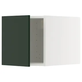 IKEA METOD МЕТОД, верхний шкаф, белый/Гавсторп темно-зеленый, 40x40 см 095.571.79 фото