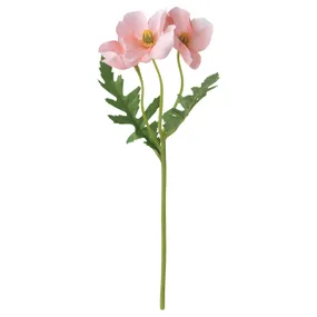 IKEA SMYCKA СМИККА, цветок искусственный, закрытый/открытый/розовый мак, 27 см 305.601.51 фото