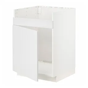 IKEA METOD МЕТОД, підлог шафа для HAV ХАВ одинарї мий, білий / стенсундський білий, 60x60 см 694.629.51 фото