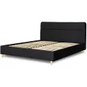 Кровать MEBEL ELITE 160x200 BOND Velour Bed Black фото thumb №9