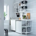 IKEA ENHET ЕНХЕТ, кухня, білий, 163x63.5x222 см 493.372.65 фото thumb №2