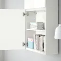 IKEA BESTÅ БЕСТО, шафа навісна із 2 дверцятами, білий / СЕЛСВІКЕН глянцевий / білий, 60x22x128 см 294.219.53 фото thumb №5