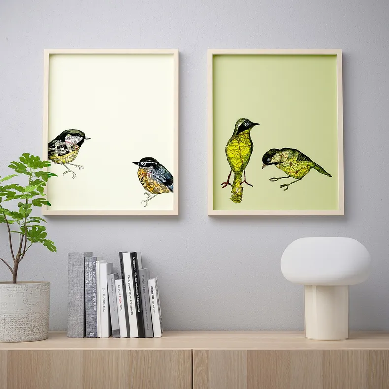 IKEA BILD БІЛЬД, постер, Міські птахи II, 40x50 см 304.360.34 фото №3