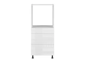 BRW Кухонный шкаф для встраиваемого духового шкафа Tapo Special 60 см с ящиками с плавным закрыванием белый экрю, альпийский белый/экрю белый FK_DPS_60/143_2STB/STB-BAL/BIEC фото