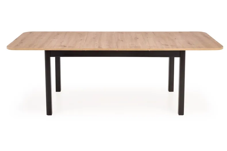 Кухонний стіл розкладний HALMAR FLORIAN 160-228x90 см, стільниця - дуб артисан, ніжки - чорні фото №11