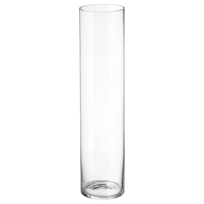 IKEA CYLINDER ЦИЛИНДР, ваза, прозрачное стекло, 68 см 602.233.28 фото №1
