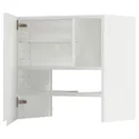 IKEA METOD МЕТОД, настінн шаф д / витяжки з полиц / дверц, білий / Voxtorp матовий білий, 60x60 см 195.053.40 фото thumb №1