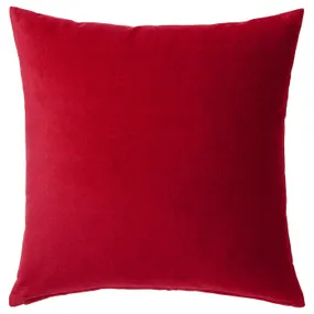IKEA SANELA САНЕЛА, чохол на подушку, червоний, 50x50 см 004.473.07 фото