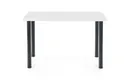 Кухонный стол HALMAR MODEX 2 120x68 см цвет столешницы - белый, ножки - черные фото thumb №3