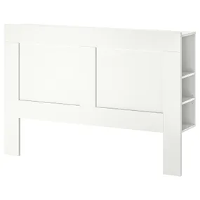 IKEA BRIMNES БРИМНЭС, изголовье с полкой, белый, 140 см 202.287.09 фото