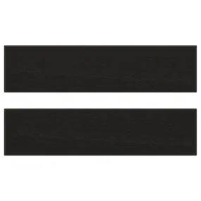 IKEA LERHYTTAN ЛЕРХЮТТАН, фронтальная панель ящика, чёрный цвет, 40x10 см 903.560.67 фото