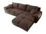 BRW Універсальний кутовий диван Noti зі спальною функцією та ящиком для зберігання велюровий коричневий NA-NOTI-LX.3DL.URC-G2_BD5554 фото