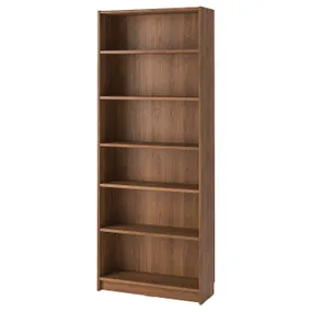 IKEA BILLY БІЛЛІ, книжкова шафа, коричневий горіх, 80x28x202 см 505.086.52 фото