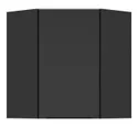 BRW Угловой правый кухонный шкаф Sole L6 60 см черный матовый, черный/черный матовый FM_GNWU_60/72_P-CA/CAM фото thumb №1