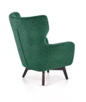Крісло м'яке HALMAR MARVEL темно-зелений/чорний фото thumb №3