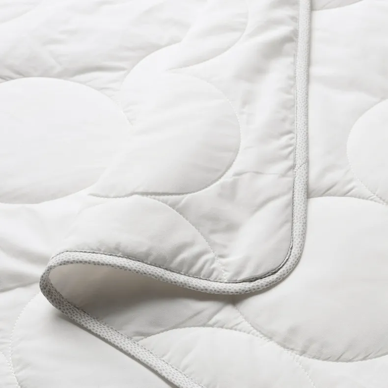 IKEA LENAST ЛЕНАСТ, одеяло для детской кроватки, белый / серый, 110x125 см 703.730.58 фото №2