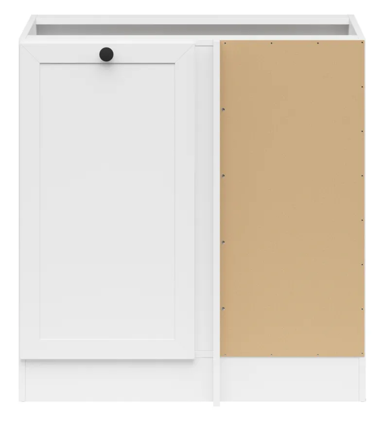 BRW Кухонный угловой шкаф Junona Line правый белый строит угловой 100x82 см, белый DNW/100/82_P_BBL-BI/BI фото №1