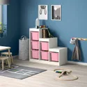 IKEA TROFAST ТРУФАСТ, комбинация д/хранения, белый/розовый, 99x44x94 см 293.355.35 фото thumb №2