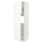 IKEA METOD МЕТОД, высокий шкаф д / холодильника / 2дверцы, белый / Вальстена белый, 60x60x200 см 295.073.48 фото
