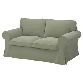 IKEA EKTORP ЕКТОРП, 2-місний диван, ХАКЕБУ сіро-зелений 395.090.16 фото